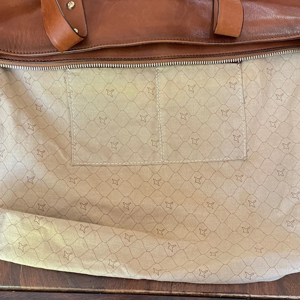 PIKOLINOS Cognac Leather & Suede Tote